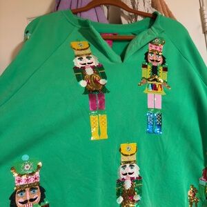 Queen of Sparkles - Ivey  Nutcracker Sequin Sweatshirt